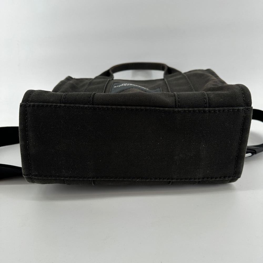Marc Jacobs The Tote Bag Black Mini Small Canvas Tote M0016493 001 Handbag Purse - Picture 6 of 7